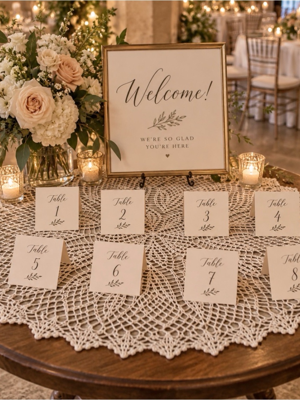 Handcrafted White Crocheted Cotton Doily 25.5" D Wedding Cottage Country Core